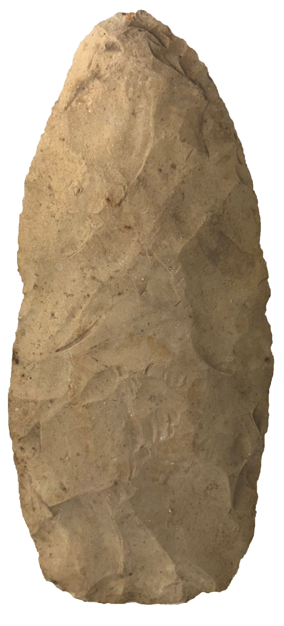 6 5/16" Blade. Tan Flint. Wabash River, Indiana.  (1 of 2)