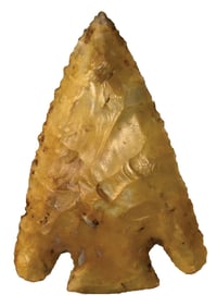 3 3/16" Lost Lake. Ohio. Ex Carl Malott, Charles Goodman, and Terry Allen. Rogers COA. 