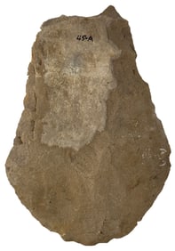 7 1/8" Spade. Mill Creek Chert. Missouri. Ex Kevin Pipes. J. Davis COA. 