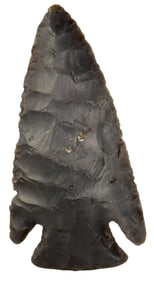 3 1/2" Lost Lake. Hornstone. Orange Co, Indiana. Ex Bob Lindley, Jim Bennett. Putty COA.