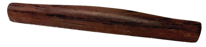 7 3/8" Bar Amulet. Red slate. Ross County, OH. Ex Pat Gaines.