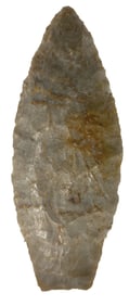 3 3/4" Angostura. Gray Chert. Pennsylvania. Ex Bill Mangold. 