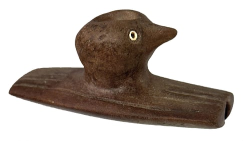 2 7/8" Bird Effigy Hopewell Platform Pipe. Kentucky. Ex Von Hillard and Randy Osborne. 