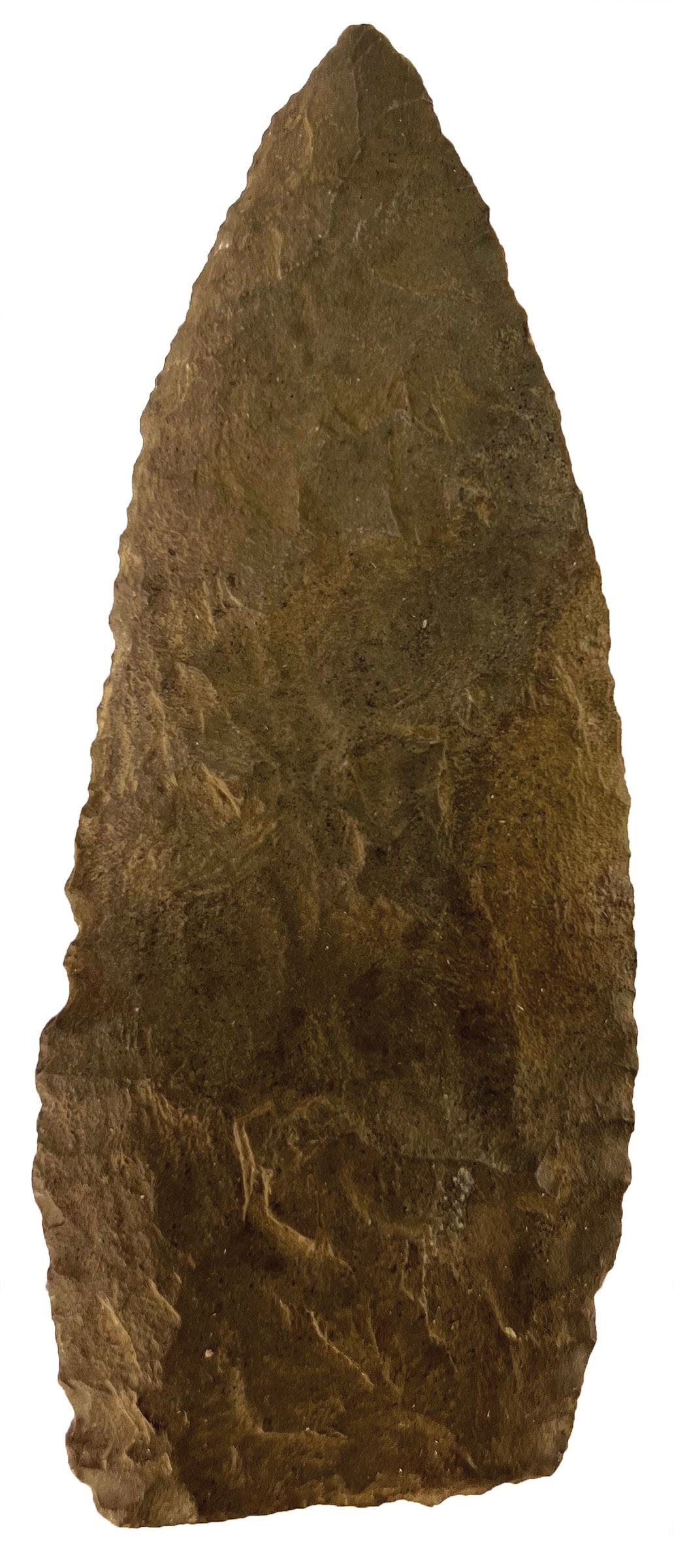 5 1/2" Blade. Brown Chert. Pennsylvania. Ex Bill Mangold.  (1 of 2)