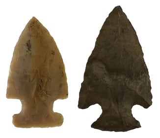 1 1/2" & 1 3/4" Points. Material Unknown. Pennsylvania. Ex Bill Mangold. 