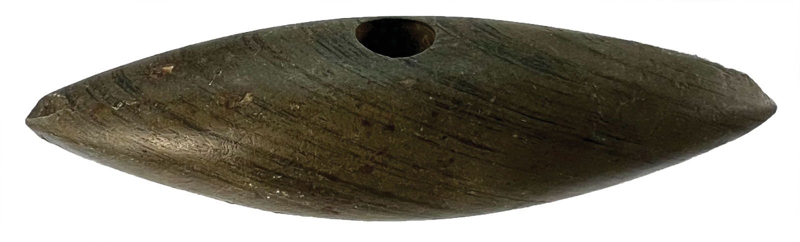 4" Picked Bannerstone. Banded Slate. Ohio. Ex Bill Mangold.  (1 of 4)