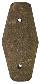 4 3/4” Expanded Center Gorget. Hardstone. Florida. Ex Sunderland and Hodson.