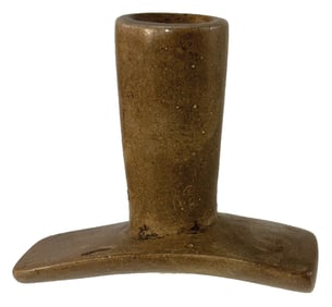 3 1/4" Platform Pipe. Tan Pipestone. Ohio. Ex Nelson Green and Gary Smith.