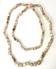 Strand of Couch Shell Beads. Fox Field Site, Kentucky. Pictured. Ex Atkinson and Ross. 