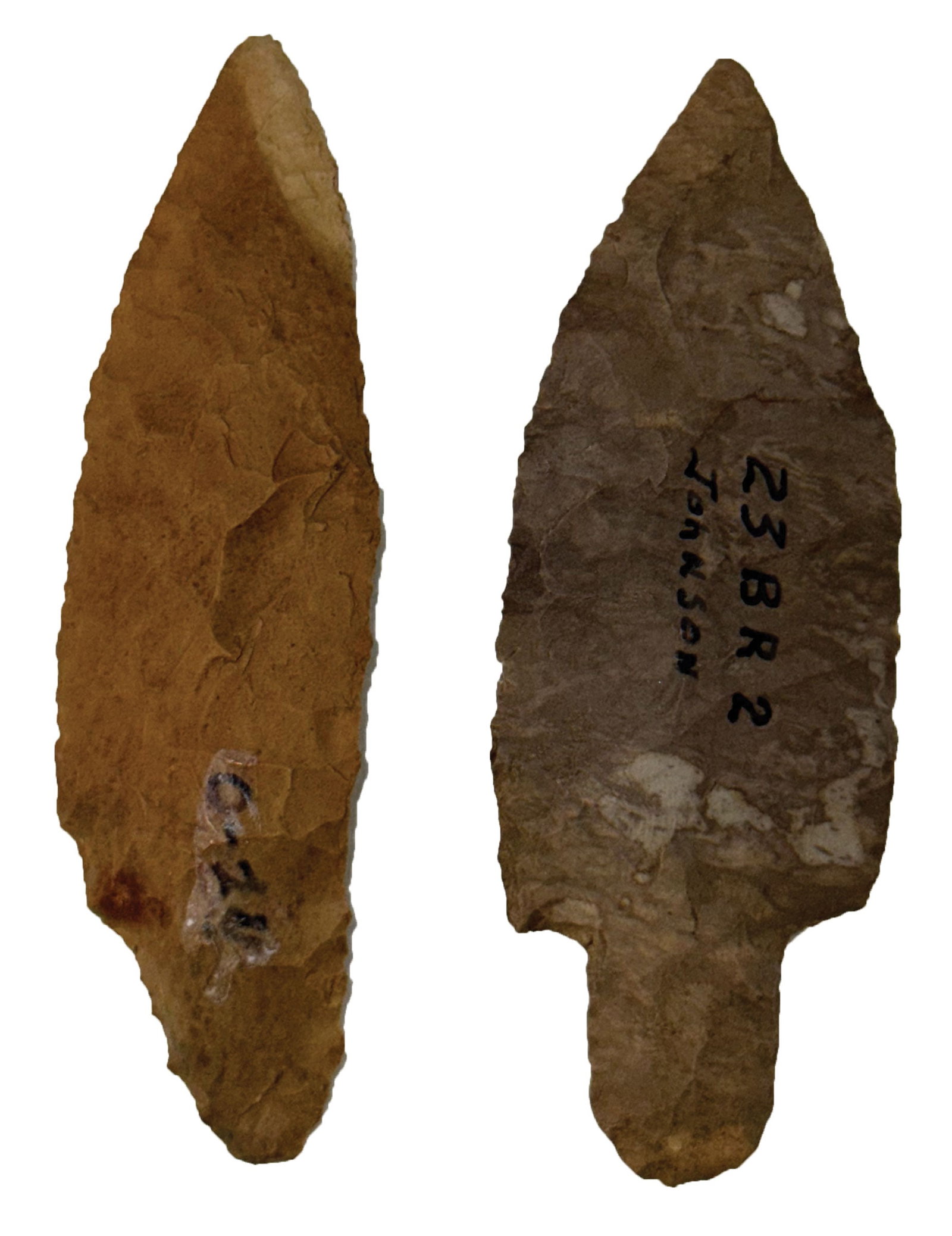 Stemmed Adena Points. Bracken County, Kentucky. Pictured in Who's Who 11. Ex King Ross.: Stemmed Adena Points. Bracken County, Kentucky. Pictured in Who's Who 11. Ex King Ross.