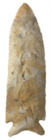 4 11/16" Stillwell. Cream Chert. Missouri. Ex Cook, Kramer, Stone, Keele. Rogers COA.