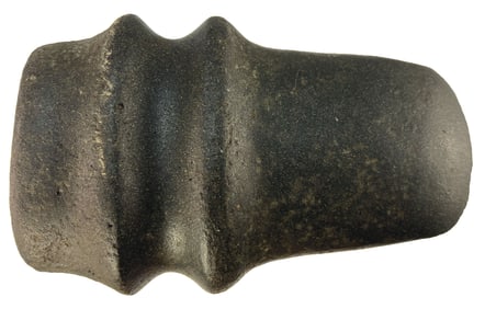 7 1/2" Full Groove Axe. Chip on bit and pole. Recovered in 1904. Ohio. Ex Bill Mangold. 