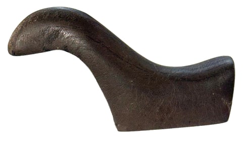 4 1/4” Bar Birdstone. Slate. Ohio. Ex Bill Cain, Tracy Early and Gary Smith. COAs.