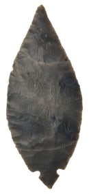 6" Turkeytail. Impeccable Flaking. Very Thin Example. Ex Bill Cain and Ben Thompson.