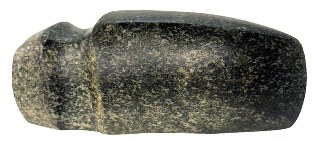 4 3/8" 3/4 Grooved Axe. Green Diorite. Iowa. G10 example. Ex Gary Cuckler. Davis COA.