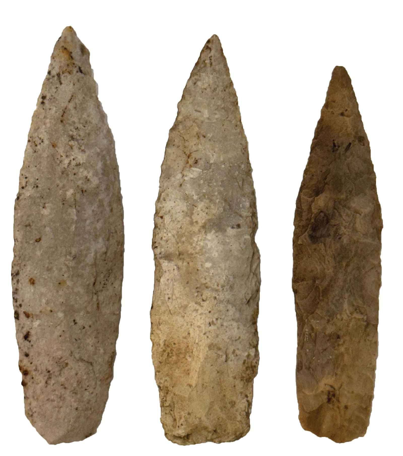 3 Sedalia's. 4" to 4 1/2". Illinois. Pictured in Who's Who 11. Ex King Ross Collection.  (1 of 2)