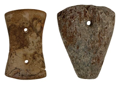 2 Tennessee Pendants. Gorget has been killed. Cocke County, Tennessee. Ex King Ross. 