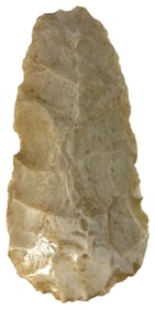 6 1/8" Spade/Hoe. Kaolin. Randolph County, Illinois. Ex Bill Mangold.