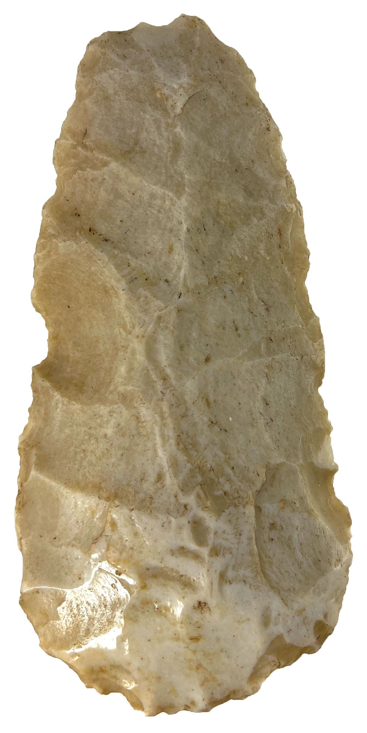 6 1/8" Spade/Hoe. Kaolin. Randolph County, Illinois. Ex Bill Mangold. (1 of 3)