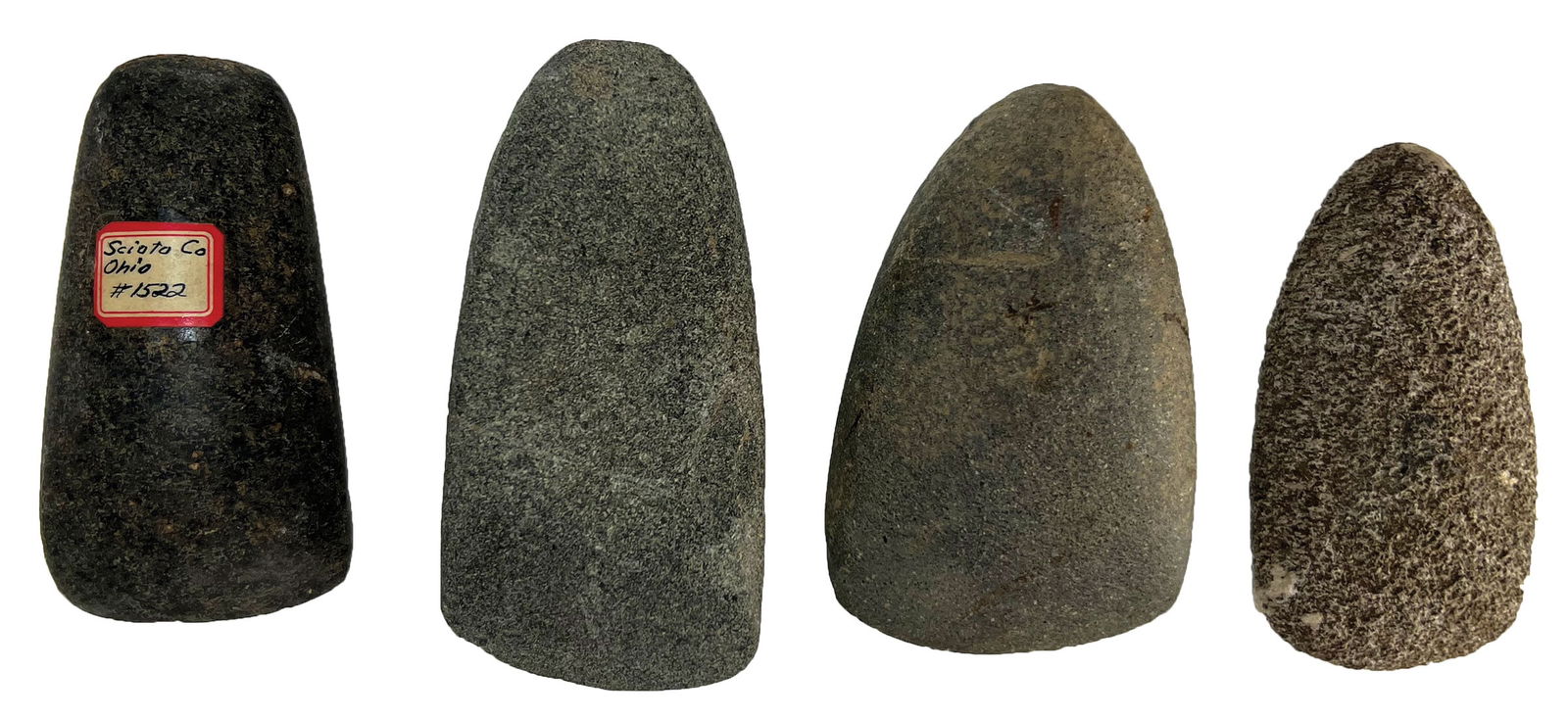 4 Celts. 3” to 4” Variety of Materials. Unknown Provenance. Ex Bill Mangold. (1 of 2)