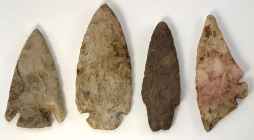 Frame of Four Points. 3" to 4". Variety of types and materials. Ex Jerry Hodson.