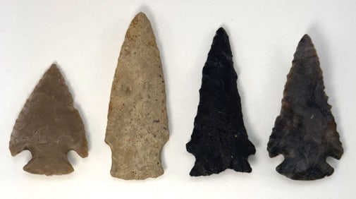 Frame of Four Points. 2" to 2 7/8". Variety of types and materials. Ex Jerry Hodson.