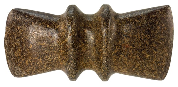 5 3/4” Double Bitted Axe. Gneiss. Steuben County, New York. Ex Frank Wilson.