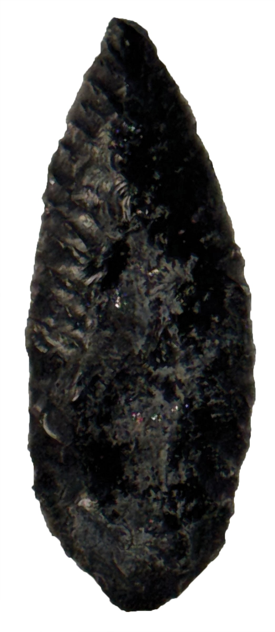 2 Obsidian Points. OR/CA. Pictured in WW 11. Ex Dewey Dietz and King Ross. (1 of 4)