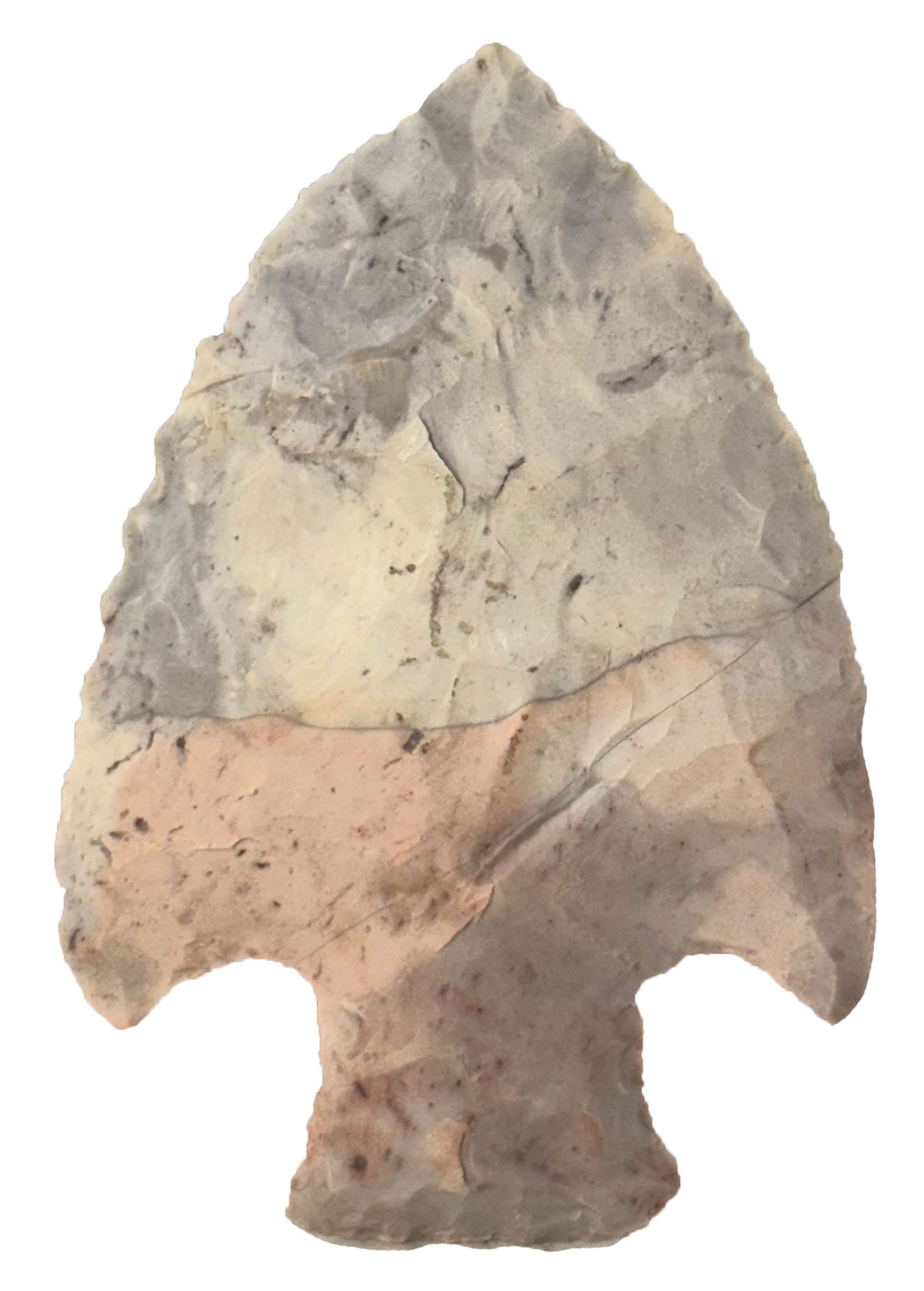 2 7/8" Snyders. Gray & Pink Flint Ridge. Ohio. Ex Leek, Howard and Doug Watkins. COA. (1 of 3)