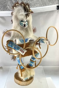 9 3/4” Hoop Dancer Kachina. Signed by Bill Long. Navajo. Ex Bill Mangold.&nbsp;