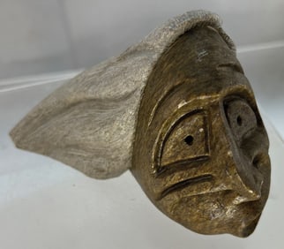 4 1/2” W. and 3” T. Soapstone Carving. Six Nations. Ontario, Canada. Ex Bill Mangold.