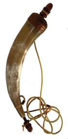 12” Tourist Trade Powder Horn. Ex Bill Mangold. 