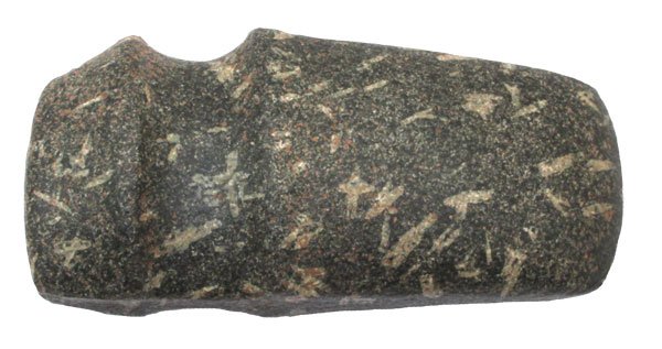 7 1/4” 3/4 Groove Axe. Straw Porphyry. IN. Townsend: 30. 7 1/4” 3/4 Groove Axe. Straw Porphyry. IN. Ex-Townsend