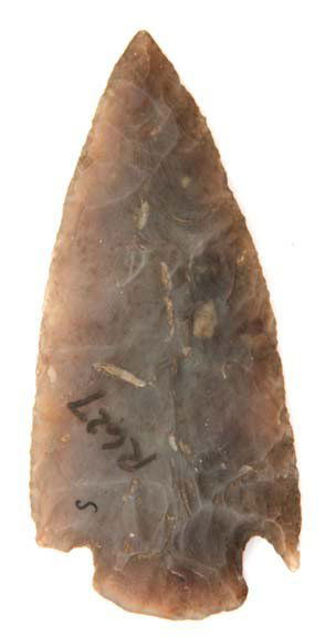 3 1/8” Hopewell. IN. Translucent Moss Agate. Ex-Irwi: 137. 3 1/8” Hopewell. IN. Translucent Moss Agate. Ex-Irwin, Stewart