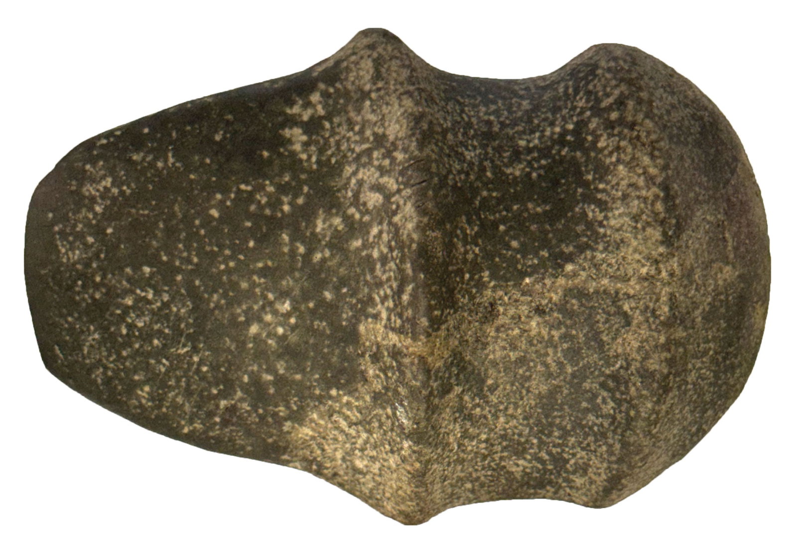 4 1/4" Miniature Double Ridge Axe with fluted four point bottom. Indiana. (1 of 6)