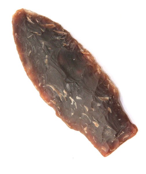 138. 3 3/8” Knife River Stemmed Point. WI. Dr.: 138. 3 3/8” Knife River Stemmed Point. WI. Dr. Hasewinkel