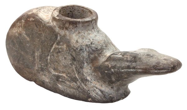 247. 9 3/8” Frog Great Pipe. Ex-Shope, Sorgenfrei: 247. 9 3/8” Frog Great Pipe. Fine pipe from old Ohio Collection. Shope acquired from Jan Sorgenfrei