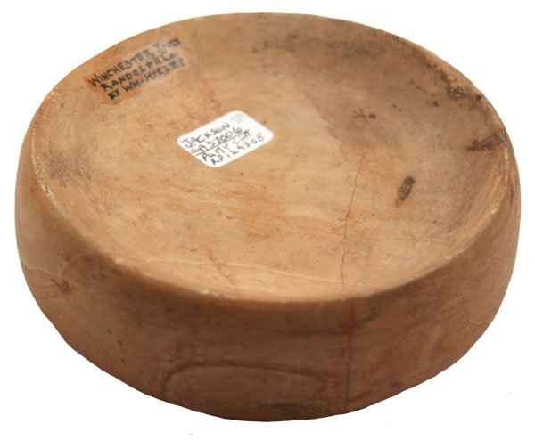 344. 4 1/4” Discoidal. Winchester, IN. Jackson COA: 344. 4 1/4” Discoidal. Winchester, IN. Limestone or Pumice. Ex-Terry Allen, William Kieley. Jackson COA