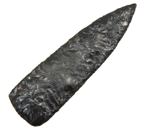 417. 5” Obsidian Wealth Blade. Oregon. Ex-Dr.: 417. 5” Obsidian Wealth Blade. Oregon. Very well made, fine flaking. Ex-Dr. Graybill