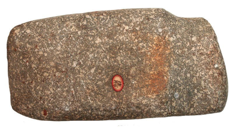 Maryland 3/4 Groove Axe: 7 x 3 3/8" Maryland 3/4 Groove Axe. Speckled Granite. Ex-Collins B. Allen. Townsend purchased a sizable portion of the Collins B. Allen Collection