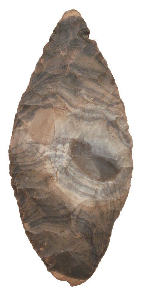 5 3/8" Hornstone Blade. Jefferson Co, KY. Striking: 5 3/8" Hornstone Blade. Jefferson Co, KY. Striking bullseye