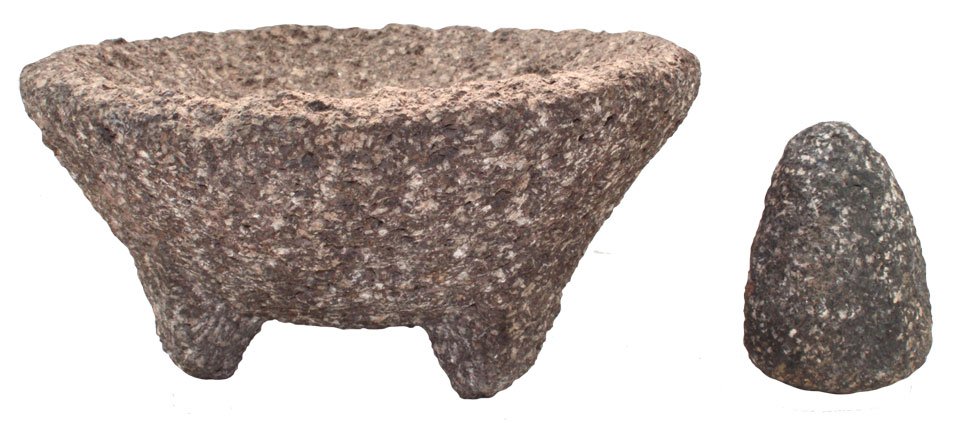7 1/4" D. Tripod Mortar & Pestle. NM. Ex-Tom Davis.: 7 1/4" D. Tripod Mortar & Pestle. NM. Ex-Tom Davis. Pictured in The Relic List #48