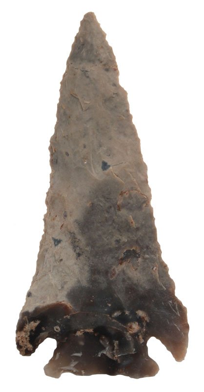 3 5/8" Lost Lake. KY. Sonora Chert. Ex-Irwin.: 3 5/8" Lost Lake. KY. Sonora Chert. Ex-Irwin Collection, Sam Cole. Rogers COA