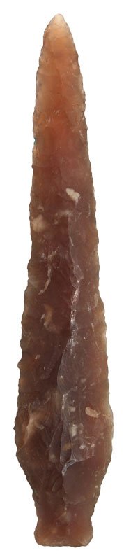 3 1/2" Bottleneck. Knife River Flint. Ex-Irwin: 3 1/2" Bottleneck. Knife River Flint. Ex-Irwin