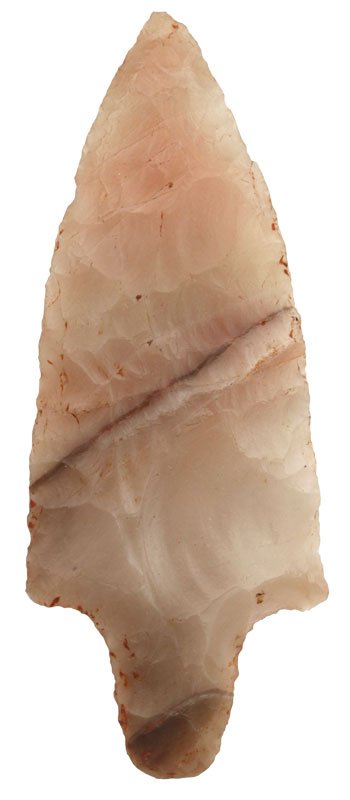 4 1/2" Dickson. Van Buren Co, AR. Novaculite.: 4 1/2" Dickson. Van Buren Co, AR. Colorful Novaculite. Davis G9 COA
