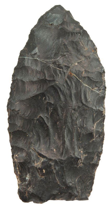 3" Ohio Paleo Lanceolate. Coshocton. Davis G6 COA: 3" Ohio Paleo Lanceolate. Coshocton. Ex-Lyle Guckert. Davis G6 COA