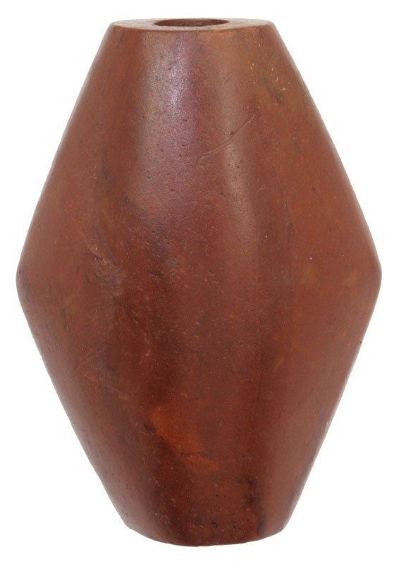 3 3/8" Claystone Bottle Bannerstone. Pict. Hathcock May 31, 2014