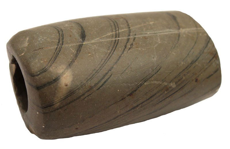 2 1/8" Tube Bannerstone. OH. Ex-Copeland. Jackson: 2 1/8" Tube Bannerstone. OH. Ex-Copeland. Jackson COA