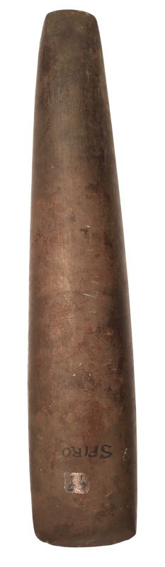 7" Celt. Spiro. Richard K. Meyer: 7" Celt. Well polished. Spiro Mound. LeFlore Co, OK. Hardstone. Townsend #99. Ex-Richard K. Meyer