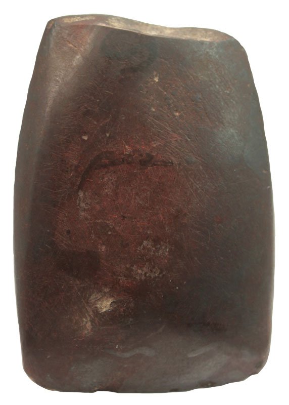 2 1/2" Hematite Celt. OH. Ex-Dr. Rollin Bunch: 2 1/2" Hematite Celt. OH. Ex-Dr. Rollin Bunch